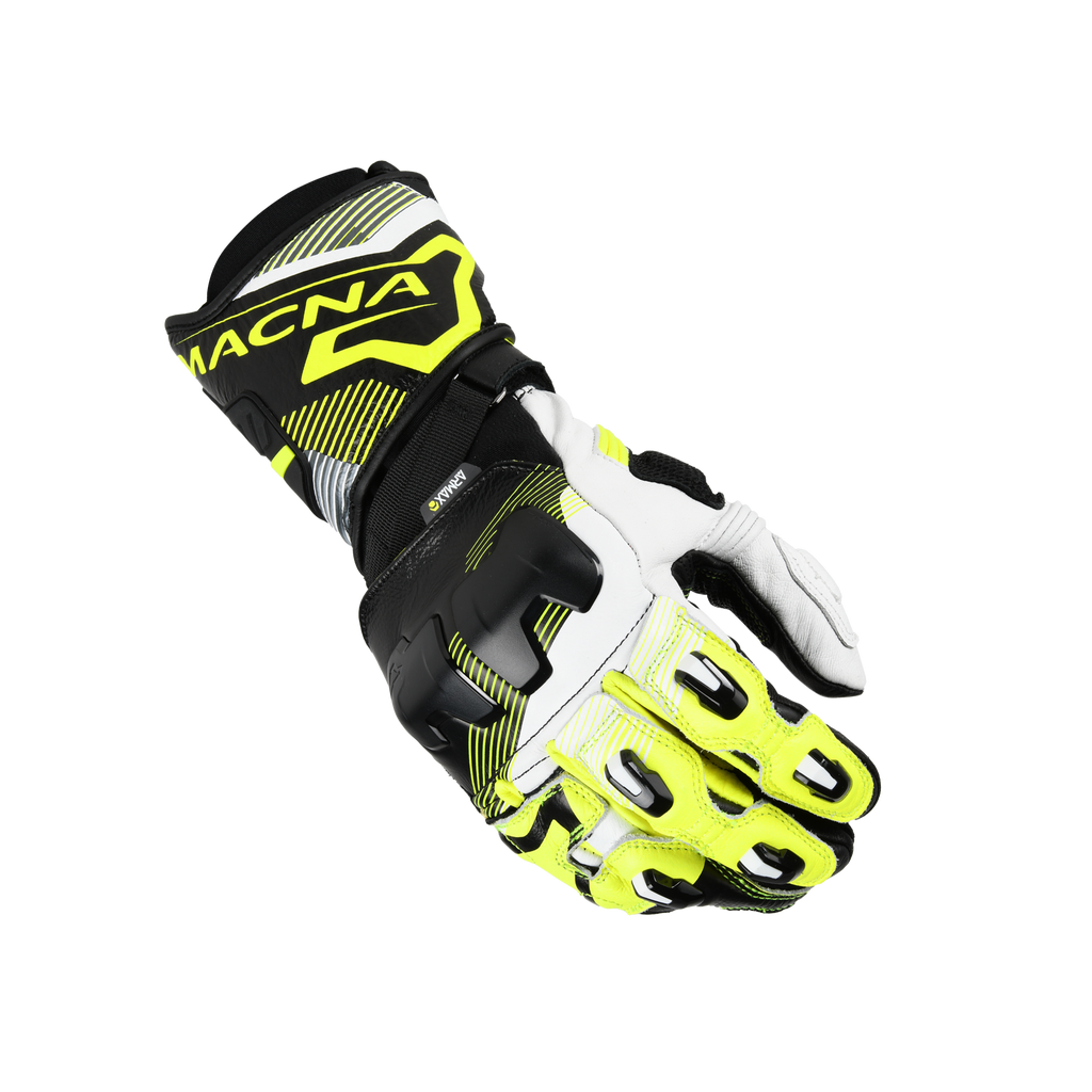 Macna Powertrack 2.0 Nero / Giallo guanti moto