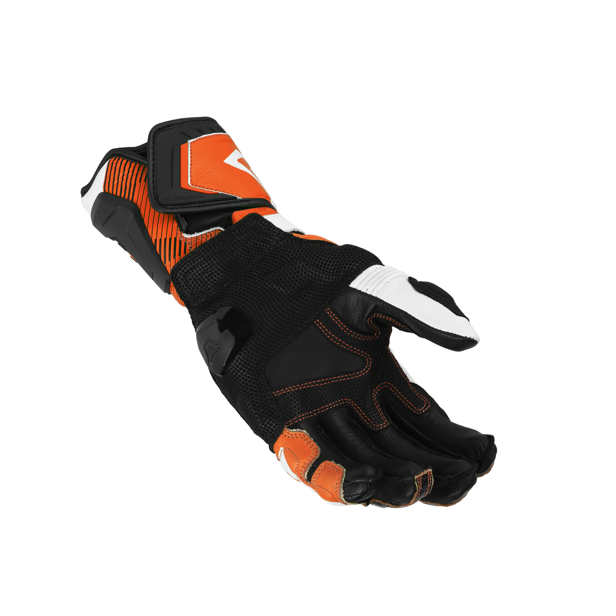 Macna Powertrack 2.0 Grigio / Arancio guanti moto