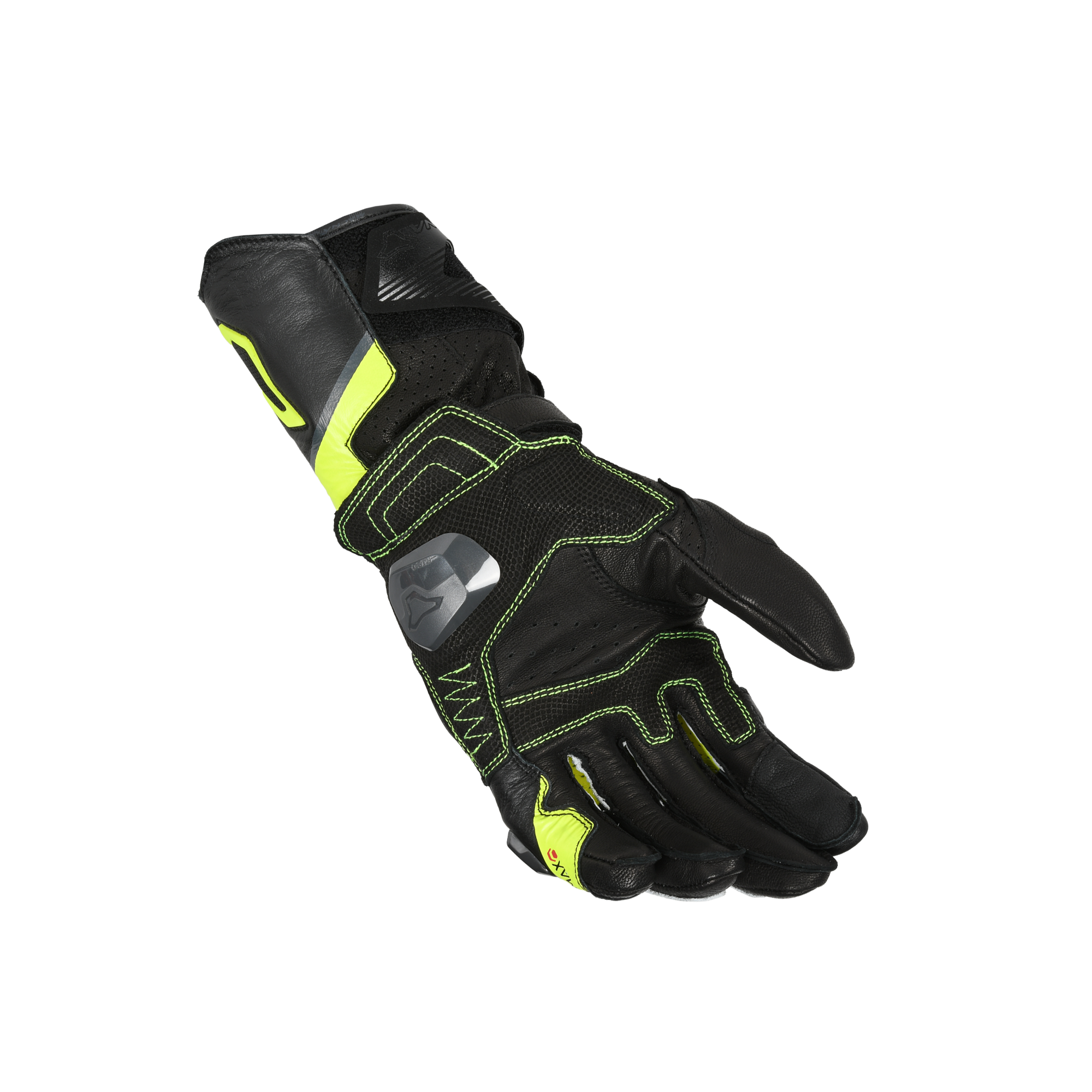 Macna Protego Nero/Giallo – Guanti Moto Racing CE Uomo – vista 2