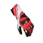 Macna Protego Bianco/Arancio – Guanti Moto Racing CE Uomo – vista 1