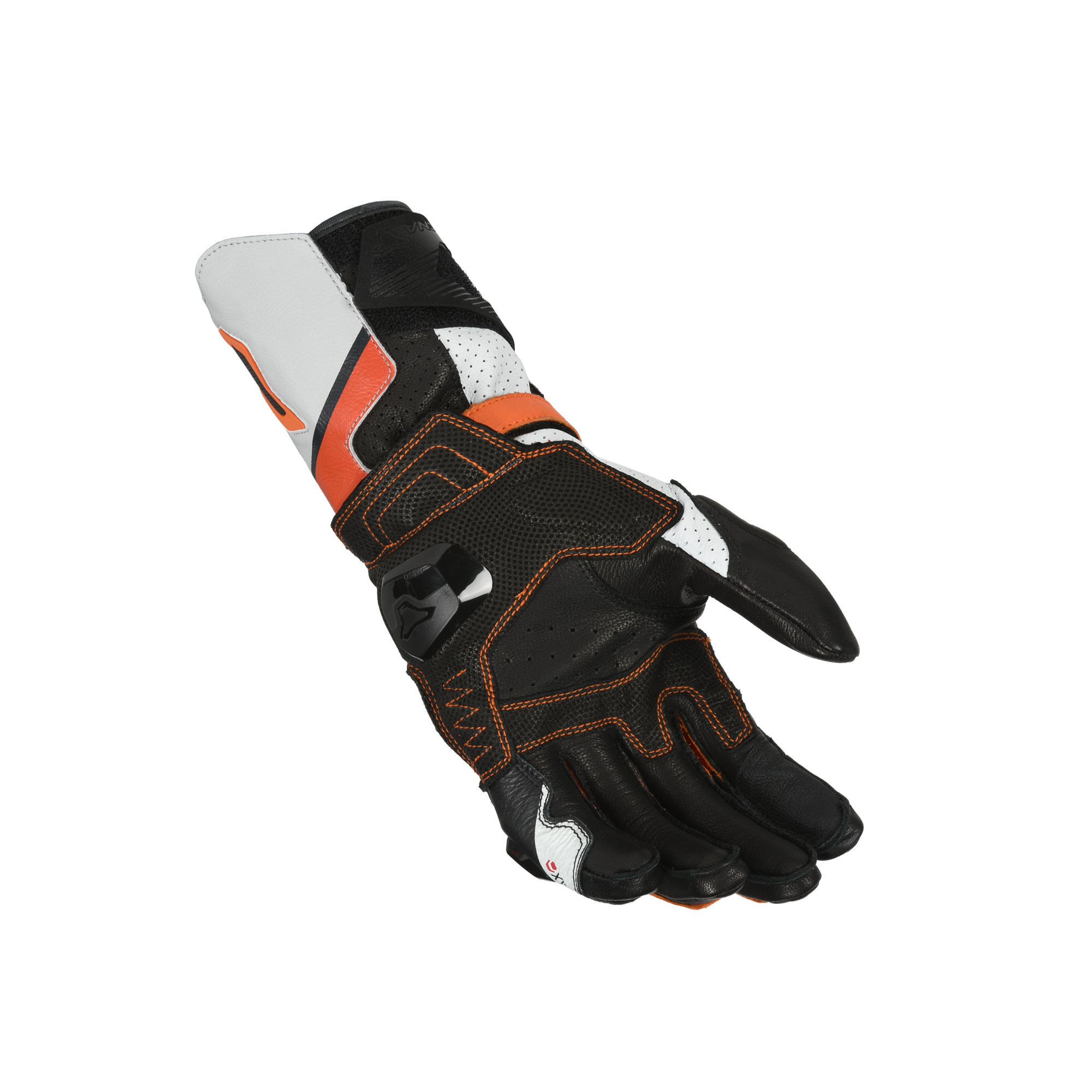 Macna Protego Rosso/Bianco – Guanti Moto Racing CE Uomo – vista 2
