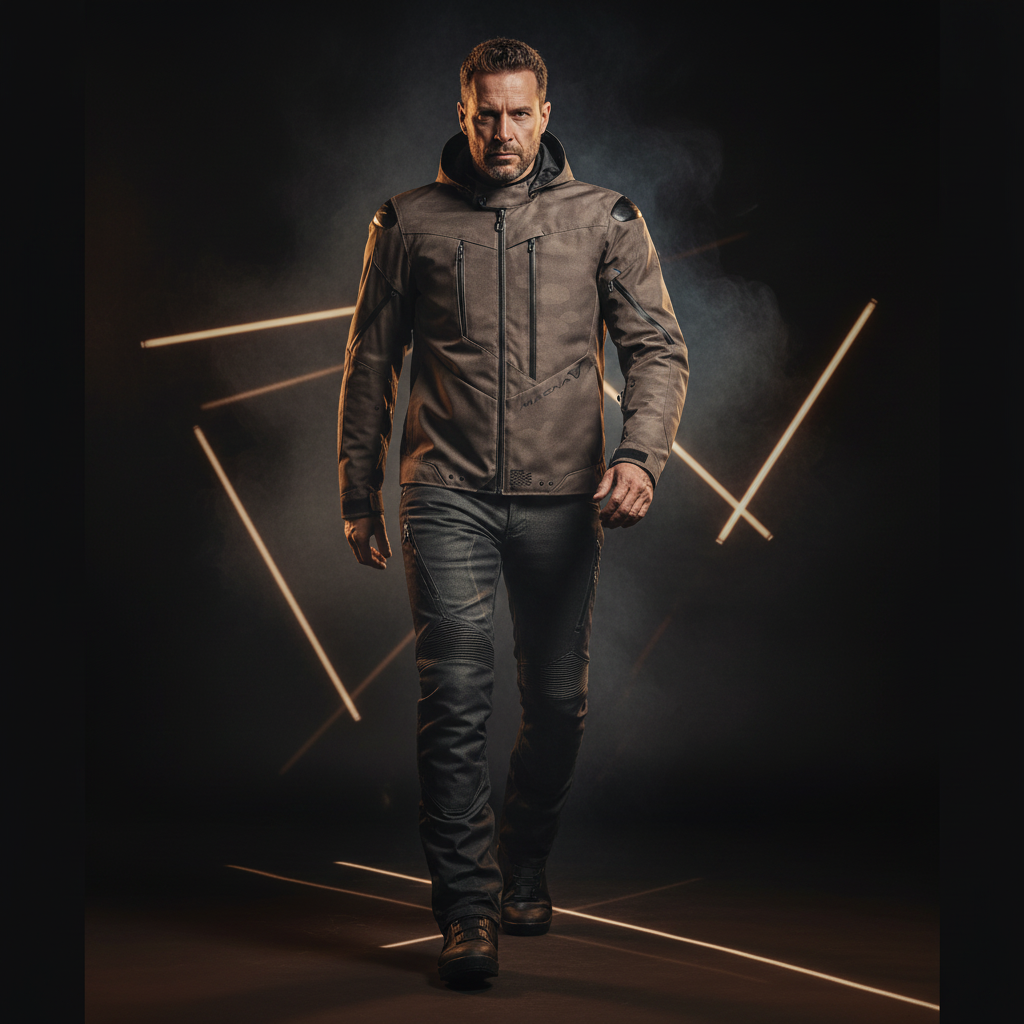 Macna Proxim Night Eye Giacca Moto Impermeabile 3 Strati – Taupe Brown Camo Tg L - Moon Bike - Vista 9