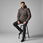 Macna Proxim Night Eye Giacca Moto Impermeabile 3 Strati – Taupe Brown Camo Tg L - Moon Bike - Vista 6