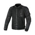 Macna Raddic Nero – Giacca Moto Utility Estiva in Rete CE Uomo – vista frontale