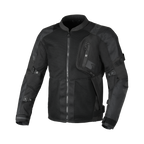 Macna Raddic Nero – Giacca Moto Utility Estiva in Rete CE Uomo – vista frontale