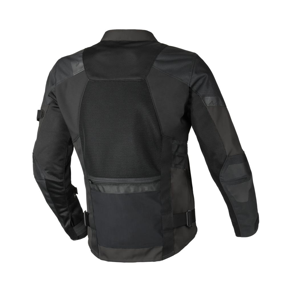 Macna Raddic Nero – Giacca Moto Utility Estiva in Rete CE Uomo – vista posteriore