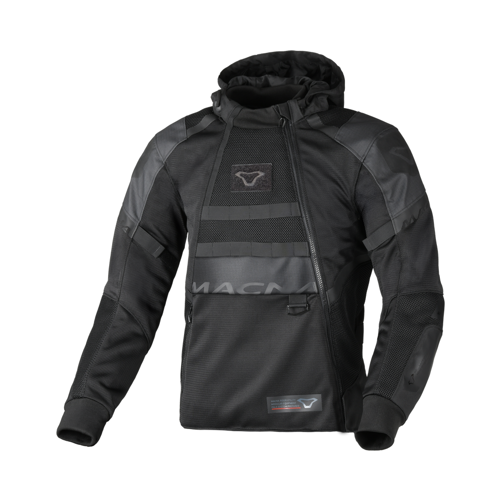 Macna Rebelite Nero - Giacca Moto Estiva Ventilata Anorak CE Classe A Uomo - vista 1