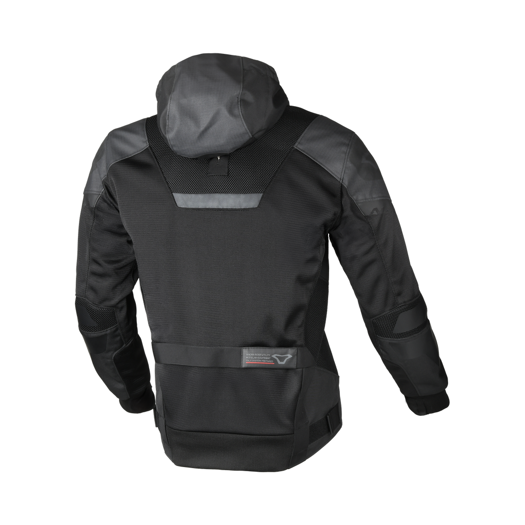 Macna Rebelite Nero - Giacca Moto Estiva Ventilata Anorak CE Classe A Uomo - vista 2