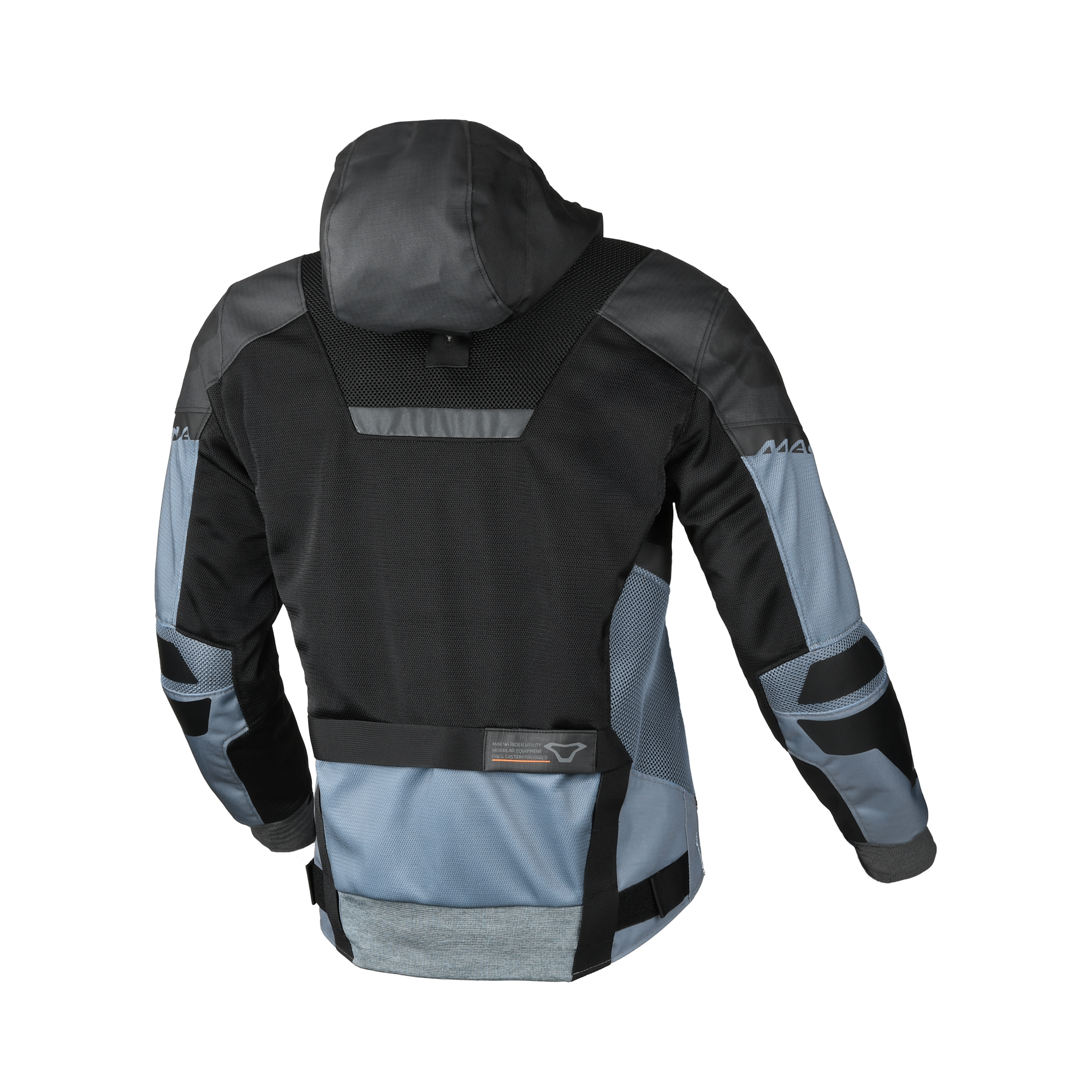 Macna Rebelite Nero/Grigio - Giacca Moto Estiva Ventilata Anorak CE Classe A Uomo - vista 2