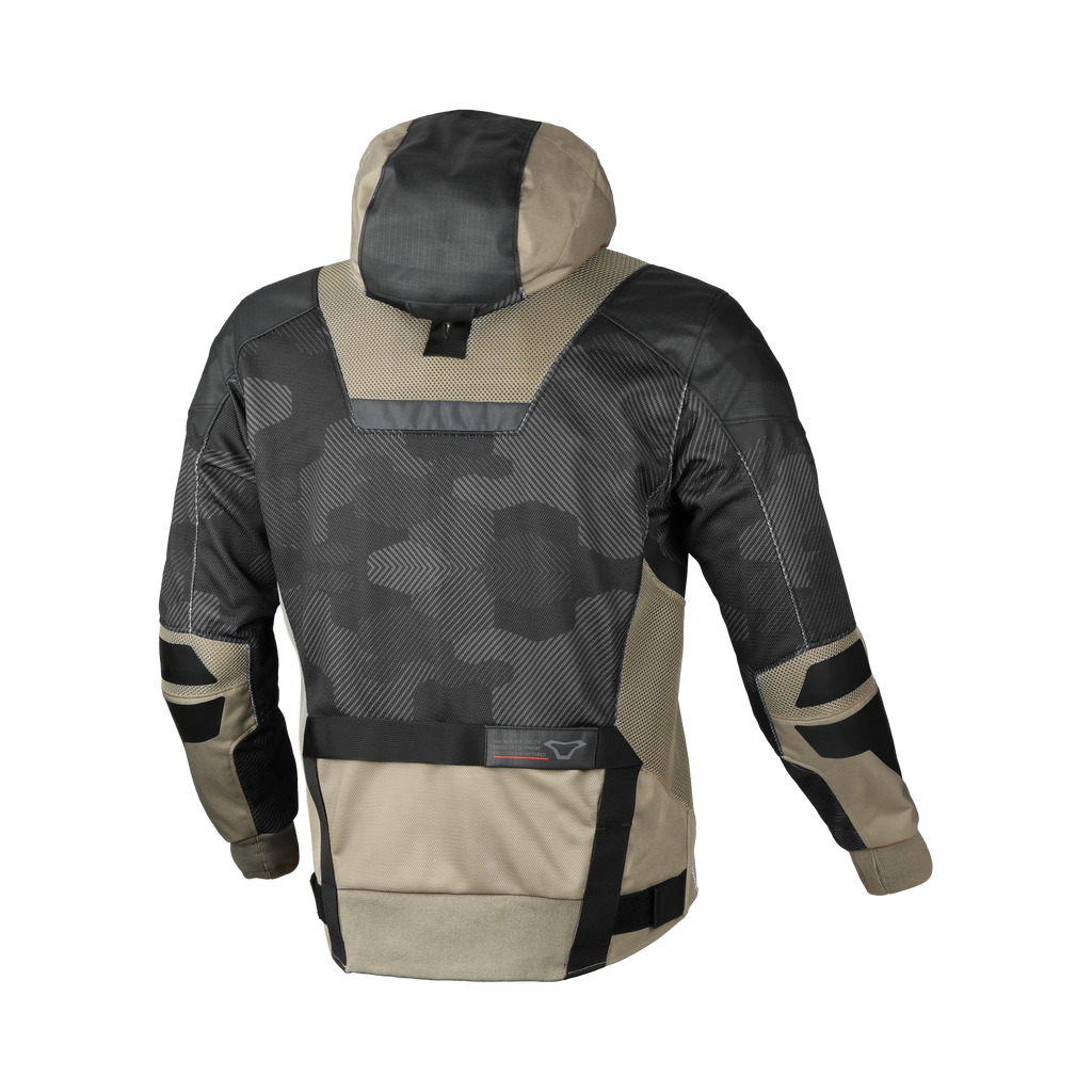 Macna Rebelite Nero/Taupe - Giacca Moto Estiva Ventilata Anorak CE Classe A Uomo - vista 2