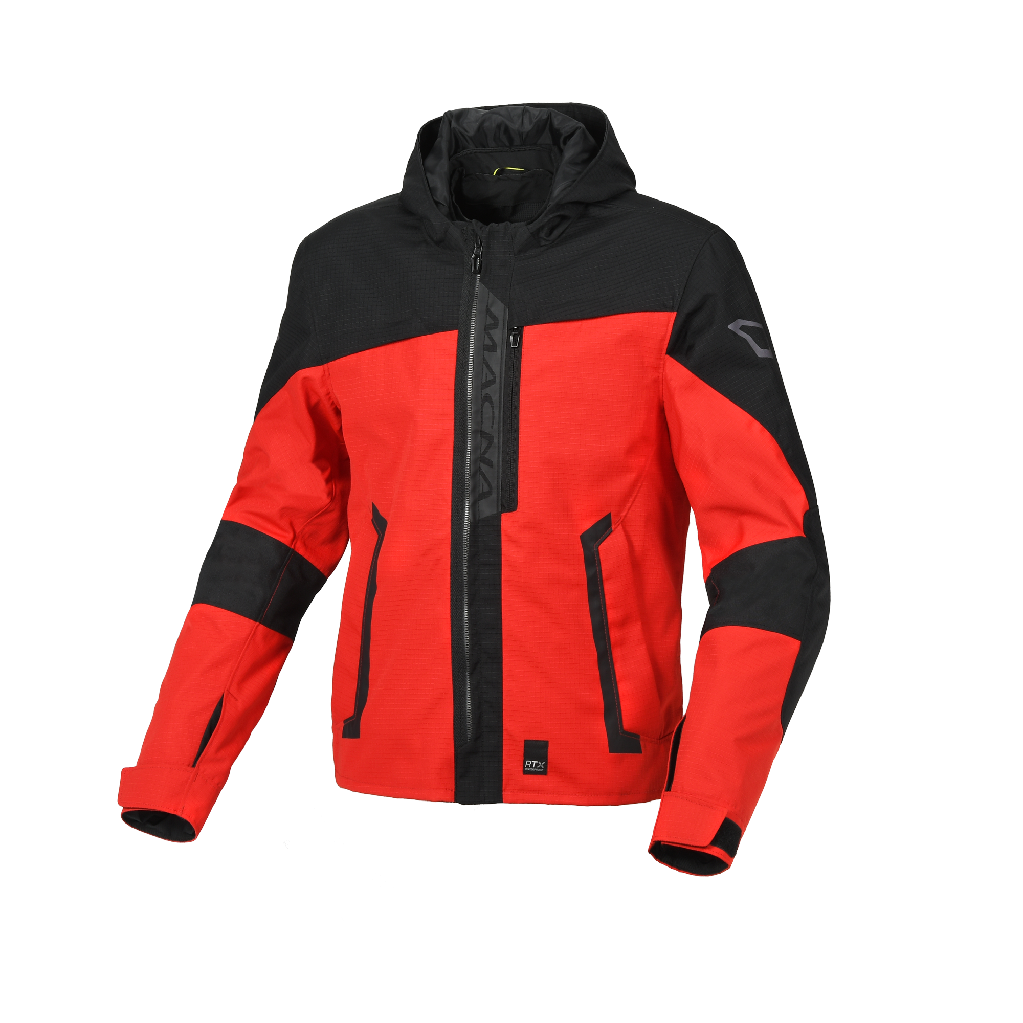 Macna Riggor Rosso/Nero giacca moto vista 1