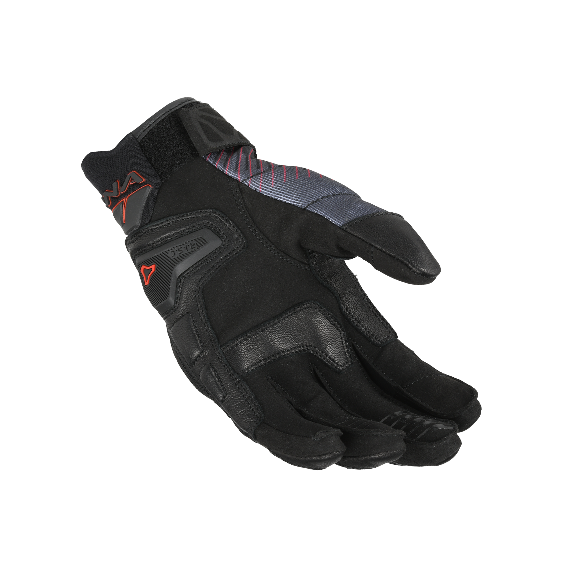 Macna Rime 2.0 Nero / Rosso guanti moto