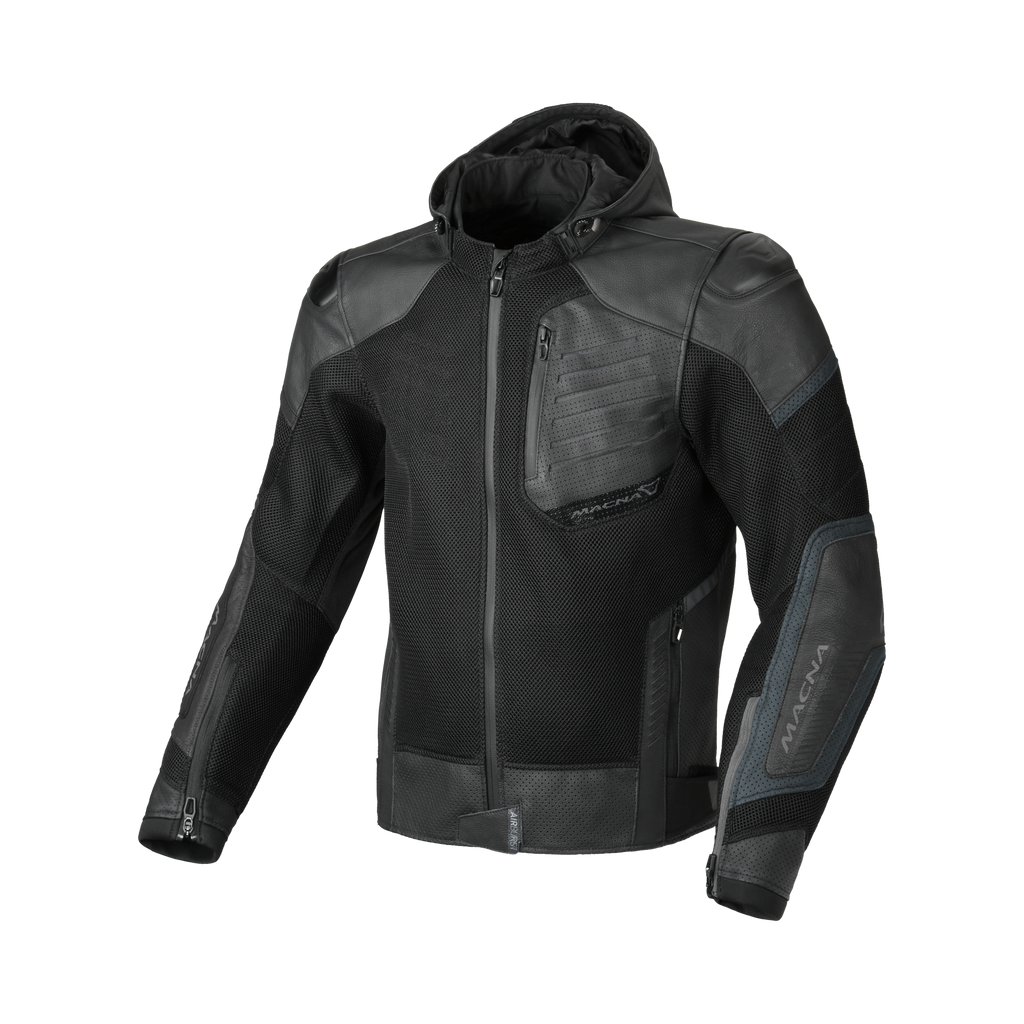 Macna Risant Nero giacca moto vista 1