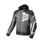 Macna Risant Grigio/Nero giacca moto vista 1