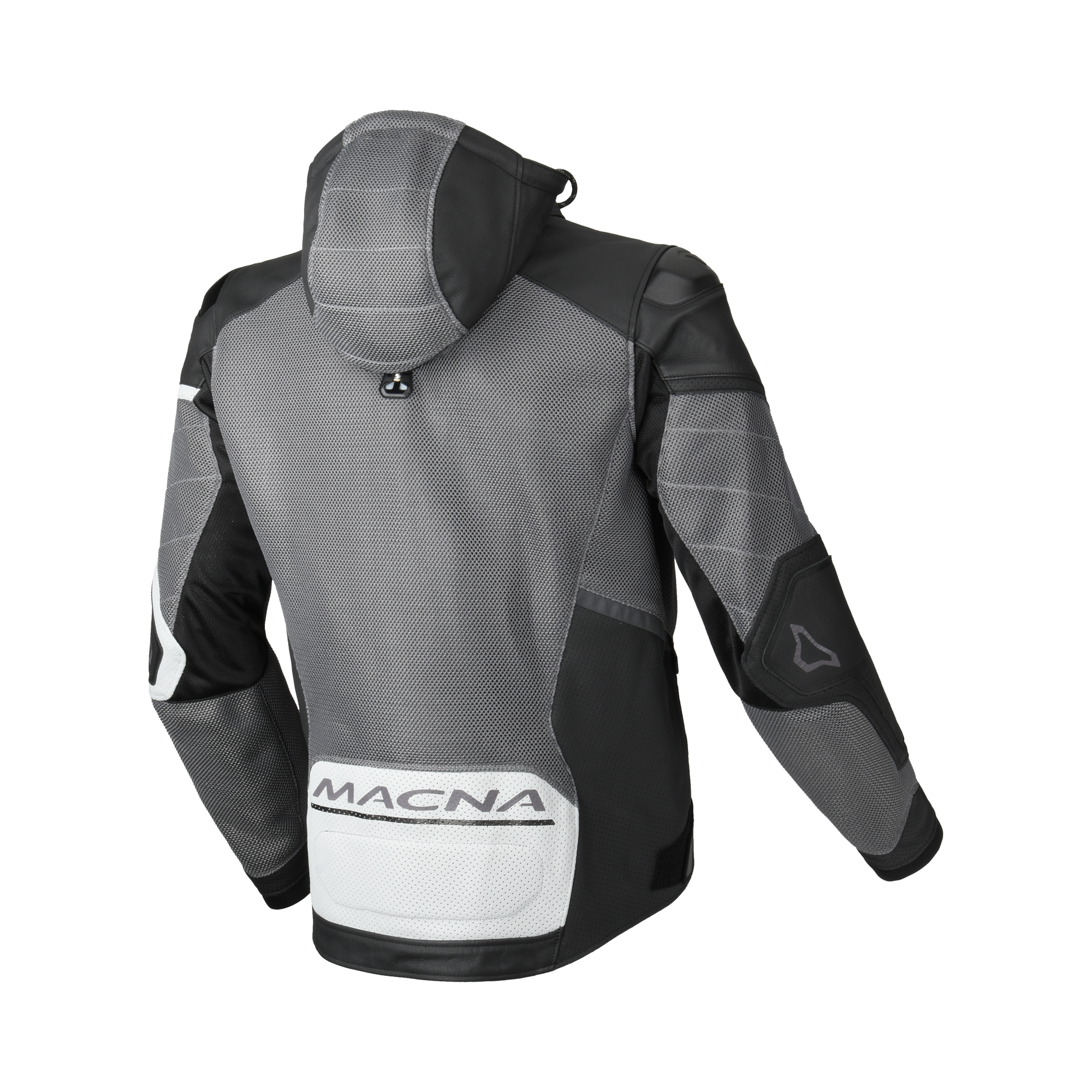 Macna Risant Grigio/Nero giacca moto vista 2