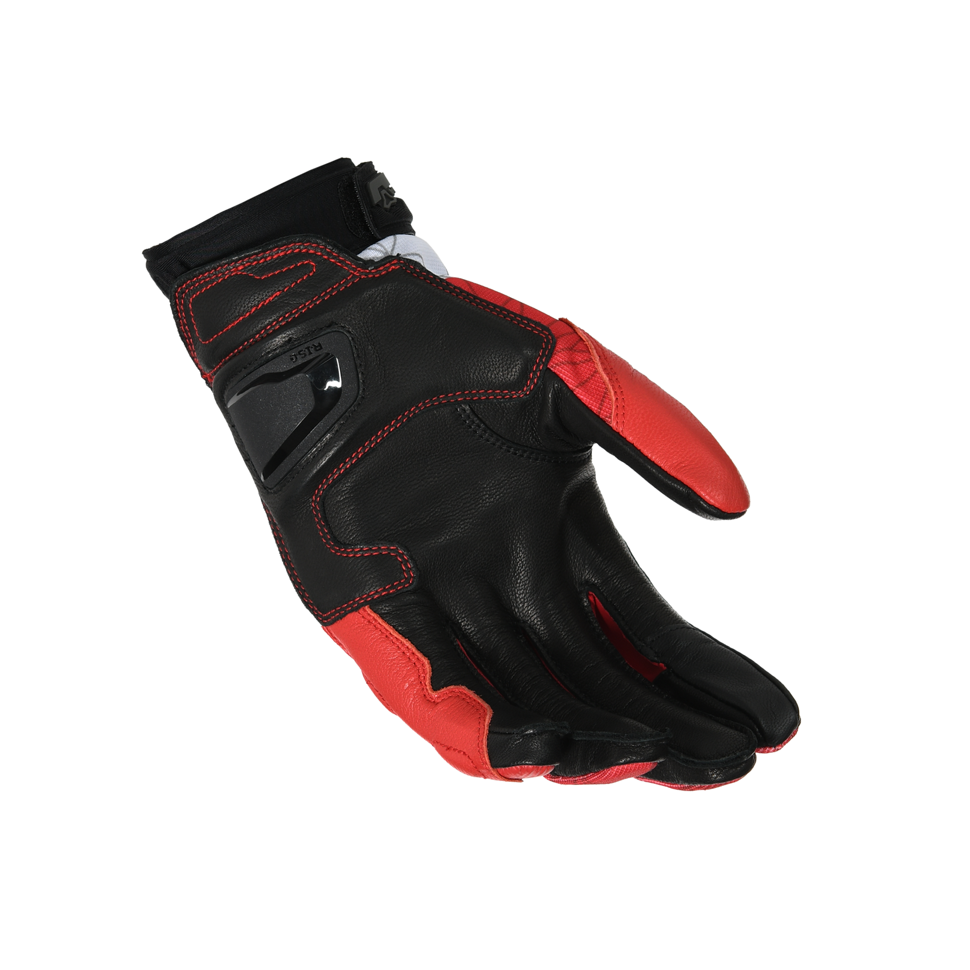 Macna Rocco Rosso/Bianco – Guanti Moto in Pelle CE Uomo – vista 2