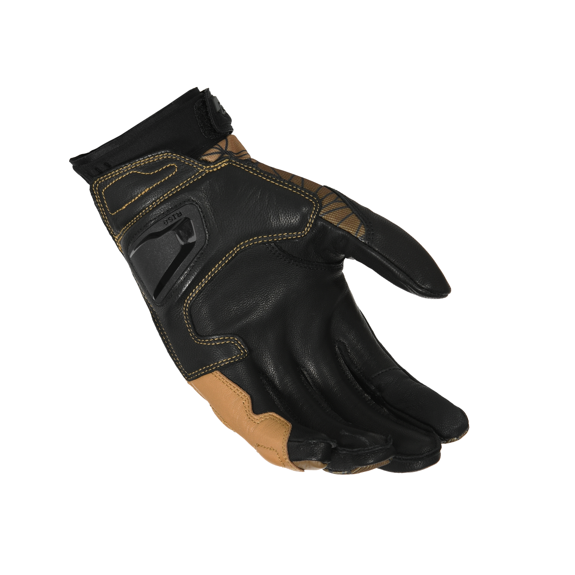 Macna Rocco Nero/Scuro – Guanti Moto in Pelle CE Uomo – vista 2