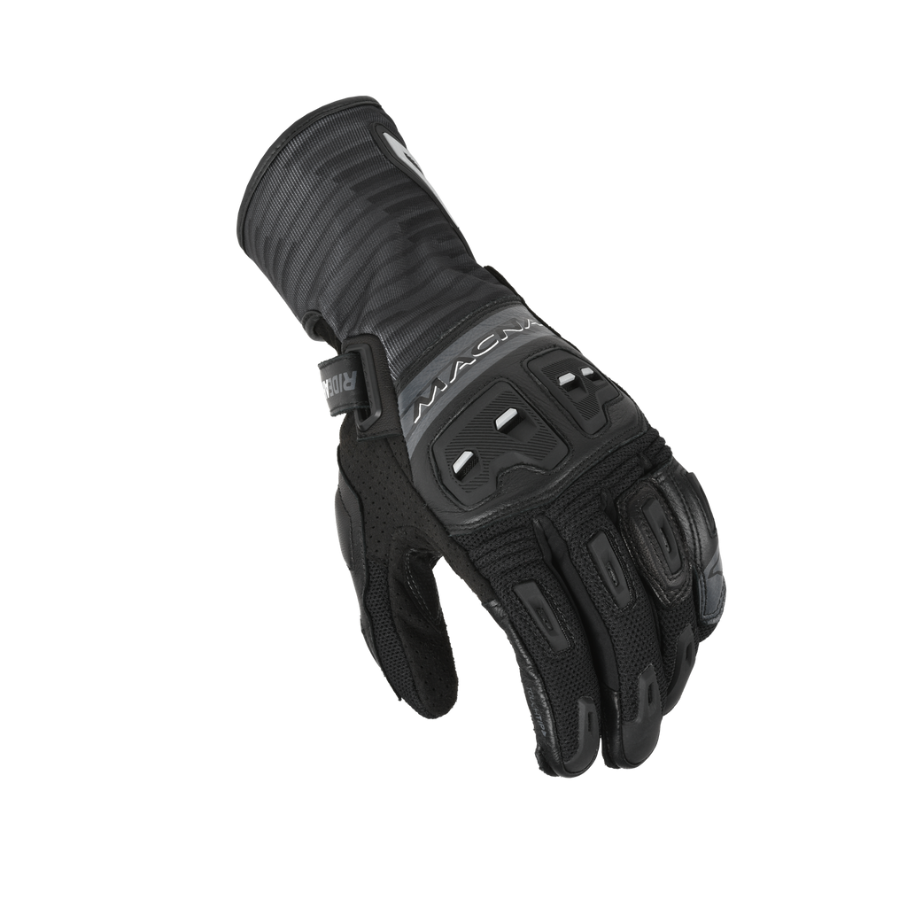 Macna Shellar Nero – Guanti Moto in Pelle CE Uomo – vista 1