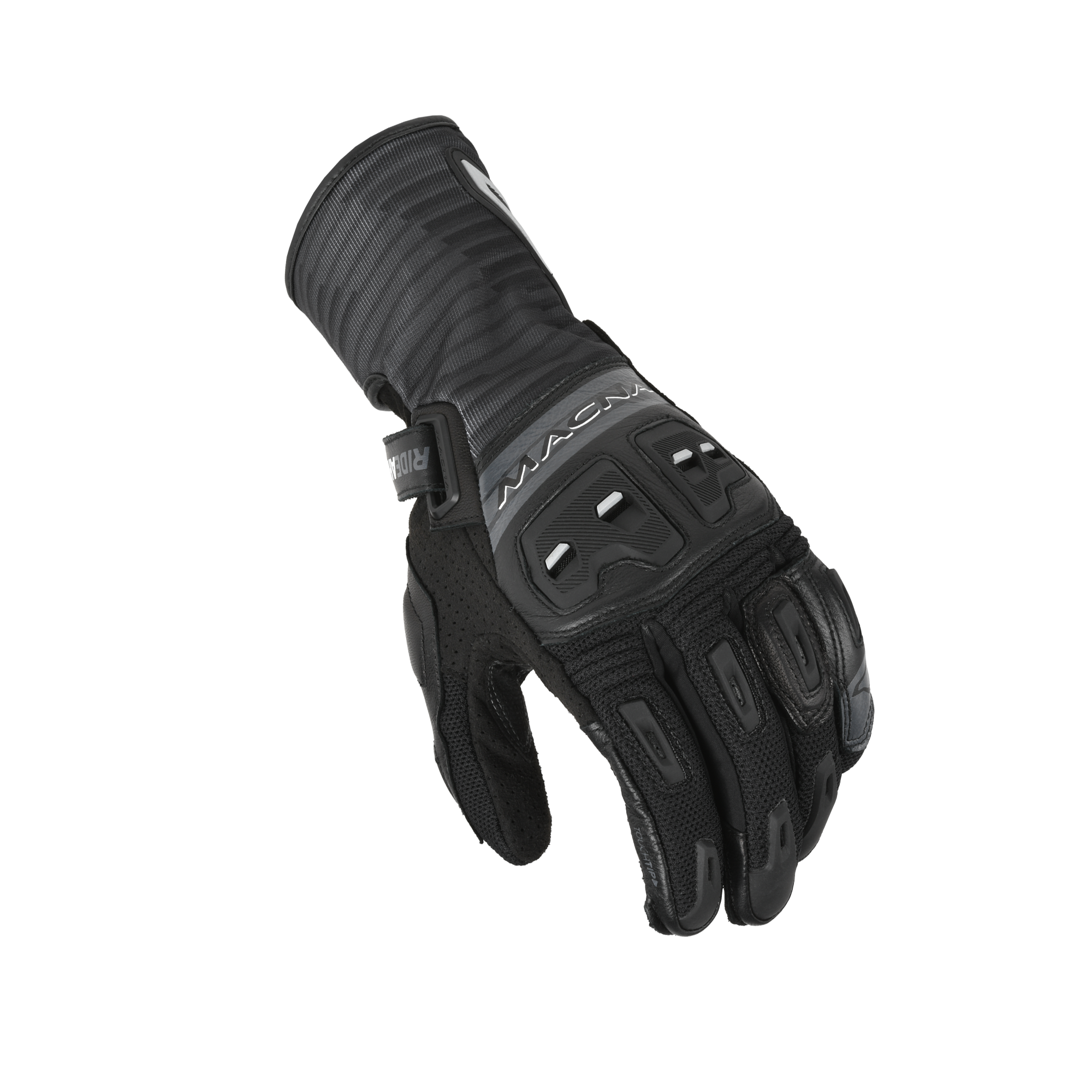 Macna Shellar Nero – Guanti Moto in Pelle CE Uomo – vista 1