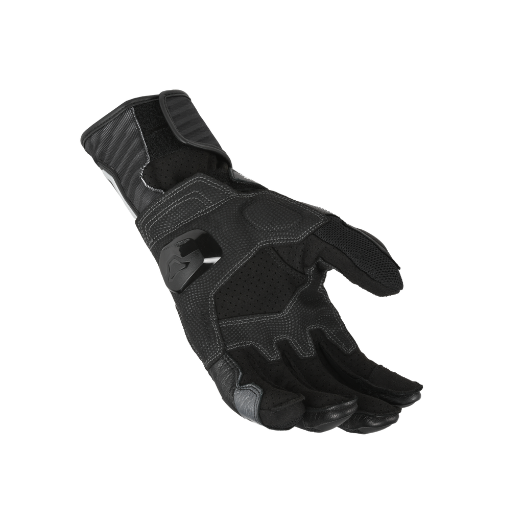 Macna Shellar Nero – Guanti Moto in Pelle CE Uomo – vista 2