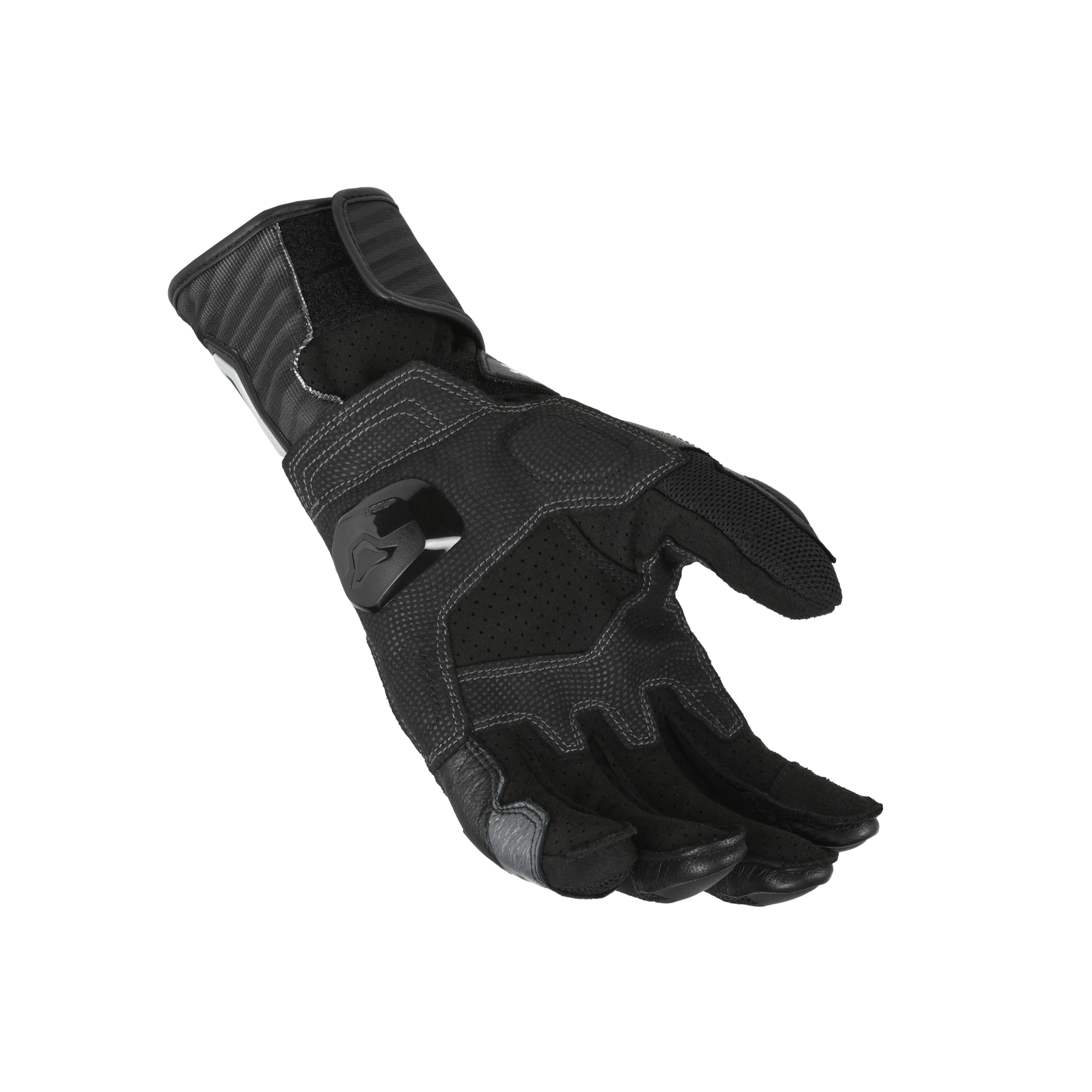 Macna Shellar Nero – Guanti Moto in Pelle CE Uomo – vista 2