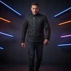 Macna Macna Signal Giacca Moto Tessuto Nero – Impermeabile Raintex CE Classe A Nero Abbigliamento protettivo da moto - Moon Bike - Vista 7