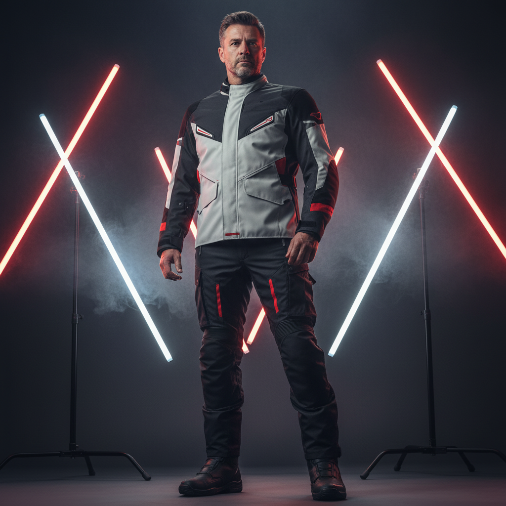 Macna Macna Sonar Giacca Moto Touring WP – Grey Red Black Impermeabile CE Nero Abbigliamento per moto - Moon Bike - Vista 4