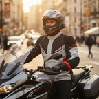 Macna Macna Sonar Giacca Moto Touring WP – Grey Red Black Impermeabile CE Nero Abbigliamento per moto - Moon Bike - Vista 5