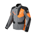 Macna Synchrone Grigio/Arancio – Giacca Moto Adventure 3 in 1 Twin Shell