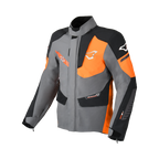 Macna Synchrone Grigio/Arancio – Giacca Moto Adventure 3 in 1 Twin Shell