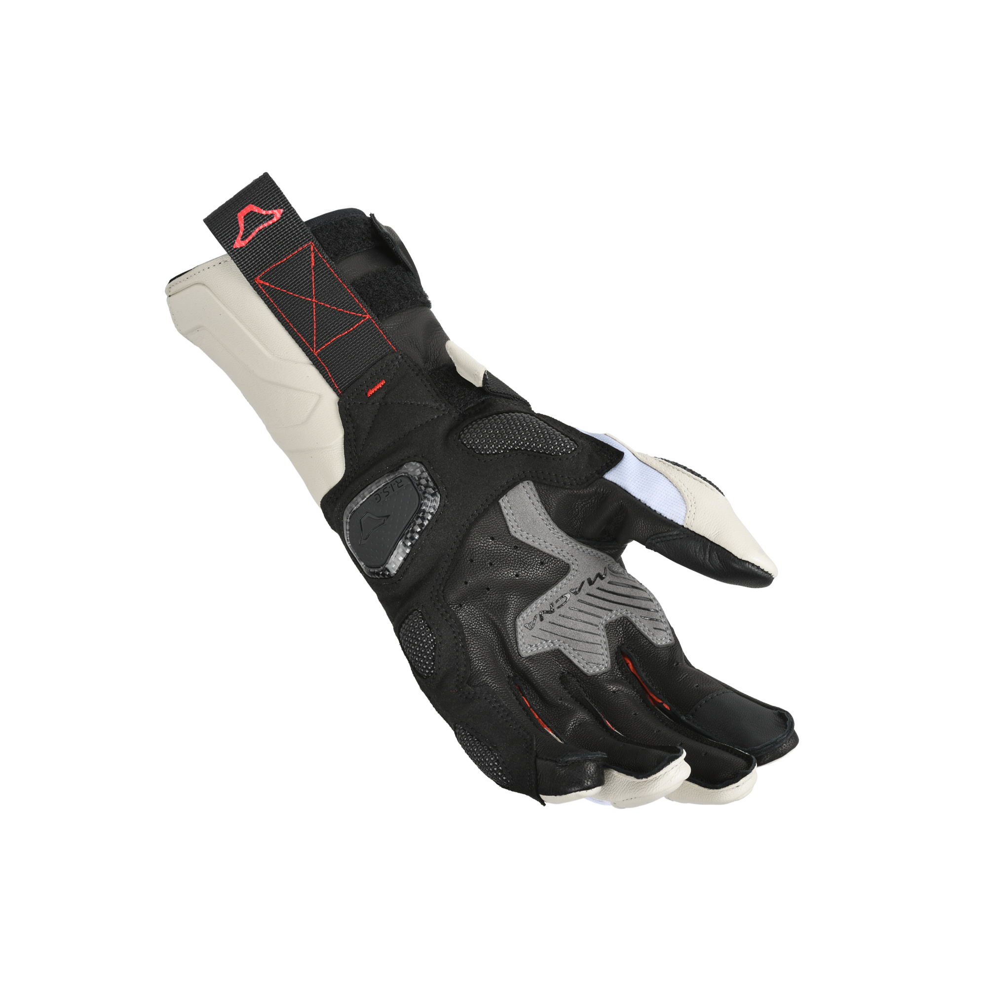 Macna Tanamax Nero / Rosso guanti moto