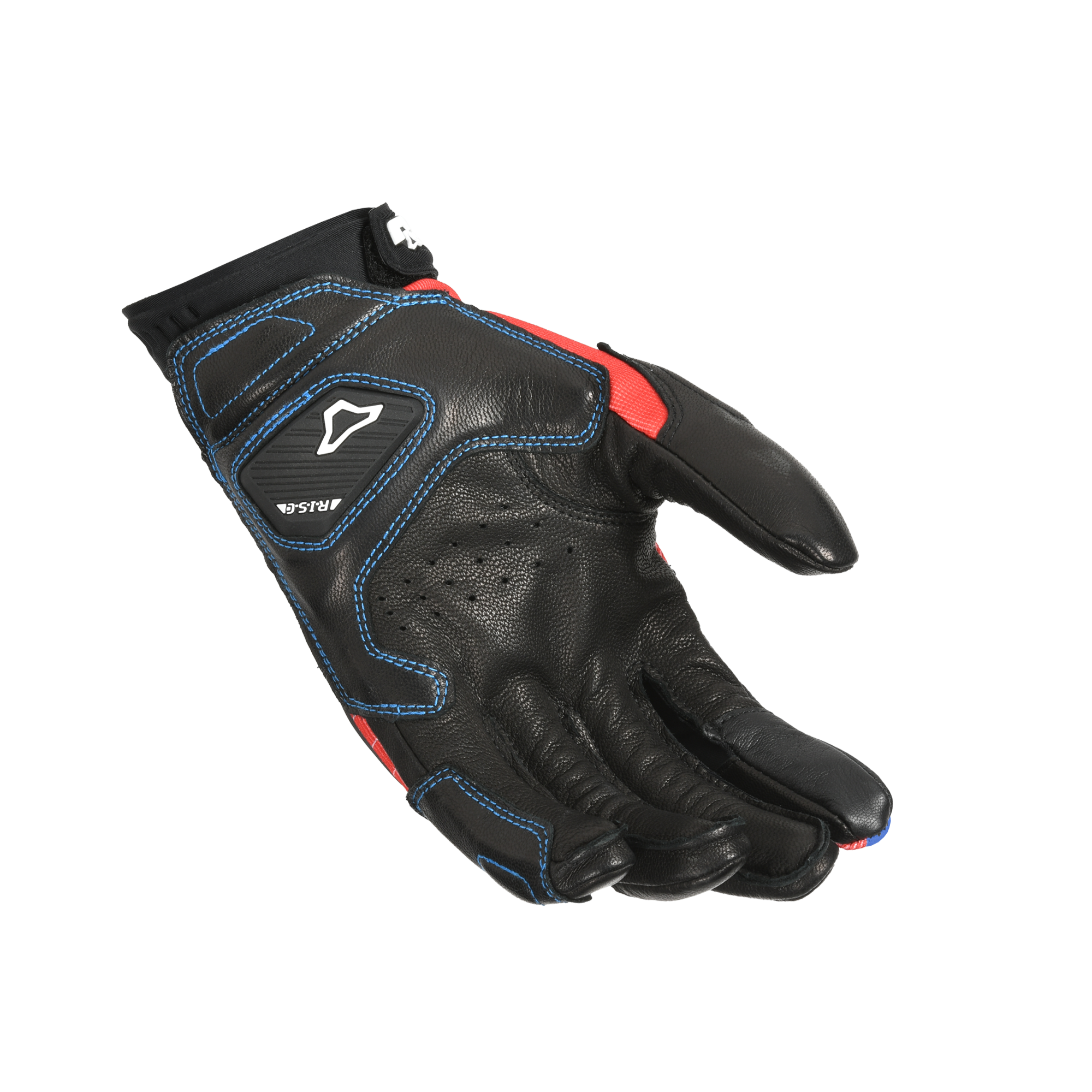 Macna Tanami Rosso/Nero – Guanti Moto in Pelle CE Uomo – vista 2