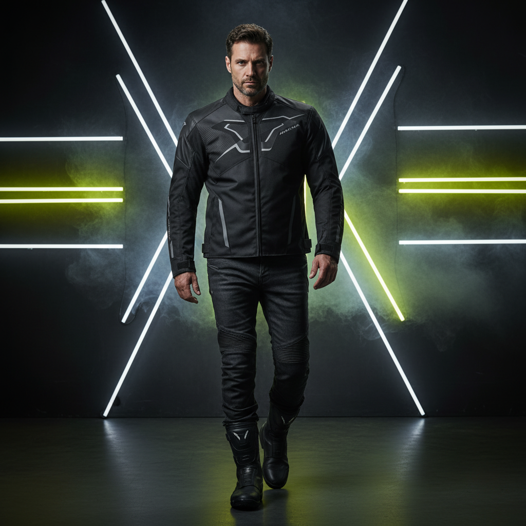 Macna Tazar 2.0 Nero – Giacca Moto Sport 2 Strati Impermeabile CE Uomo - Moon Bike - Vista 11