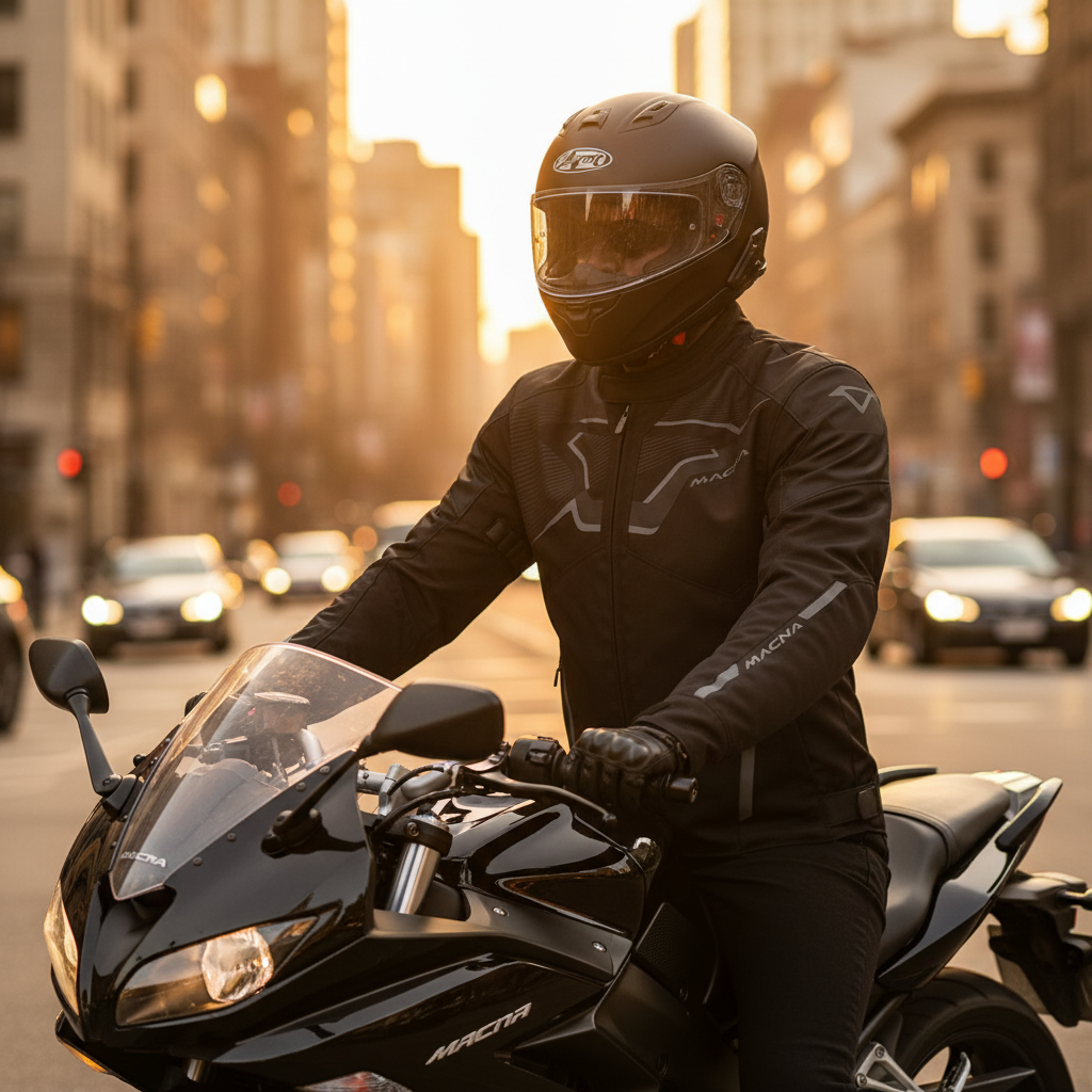 Macna Tazar 2.0 Nero – Giacca Moto Sport 2 Strati Impermeabile CE Uomo - Moon Bike - Vista 13