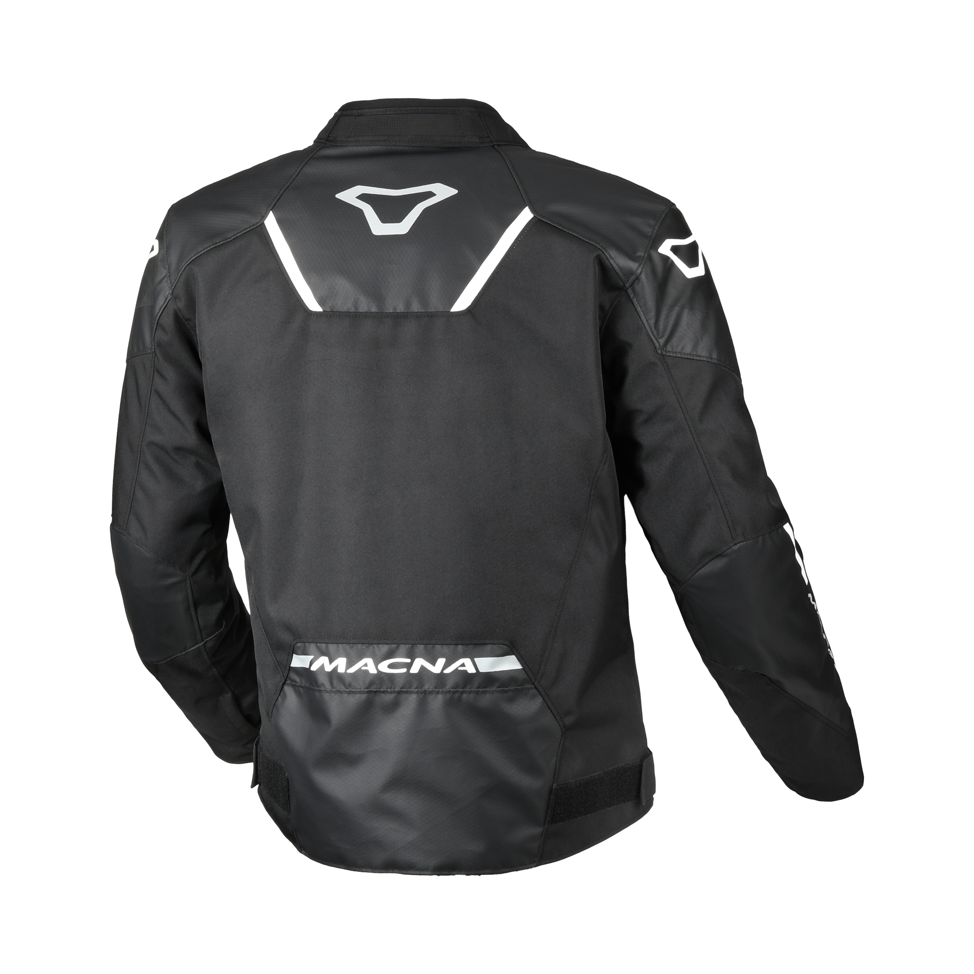 Macna Tazar 2.0 Nero/Bianco – Giacca Moto Sport 2 Strati Impermeabile CE Uomo – vista 2