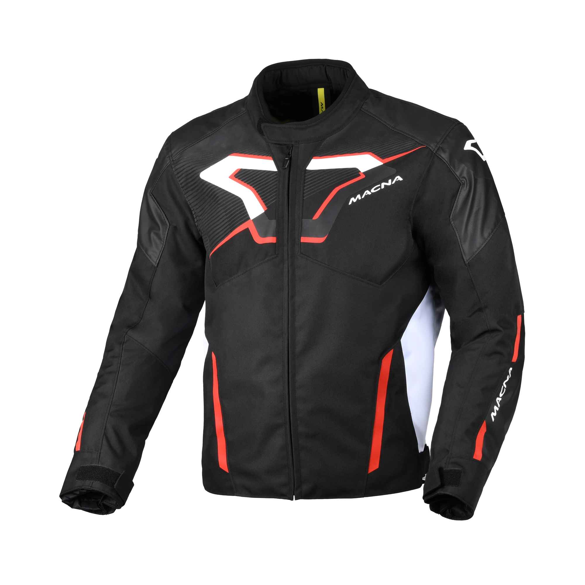 Macna Tazar 2.0 Nero/Rosso – Giacca Moto Sport 2 Strati Impermeabile CE Uomo – vista 1