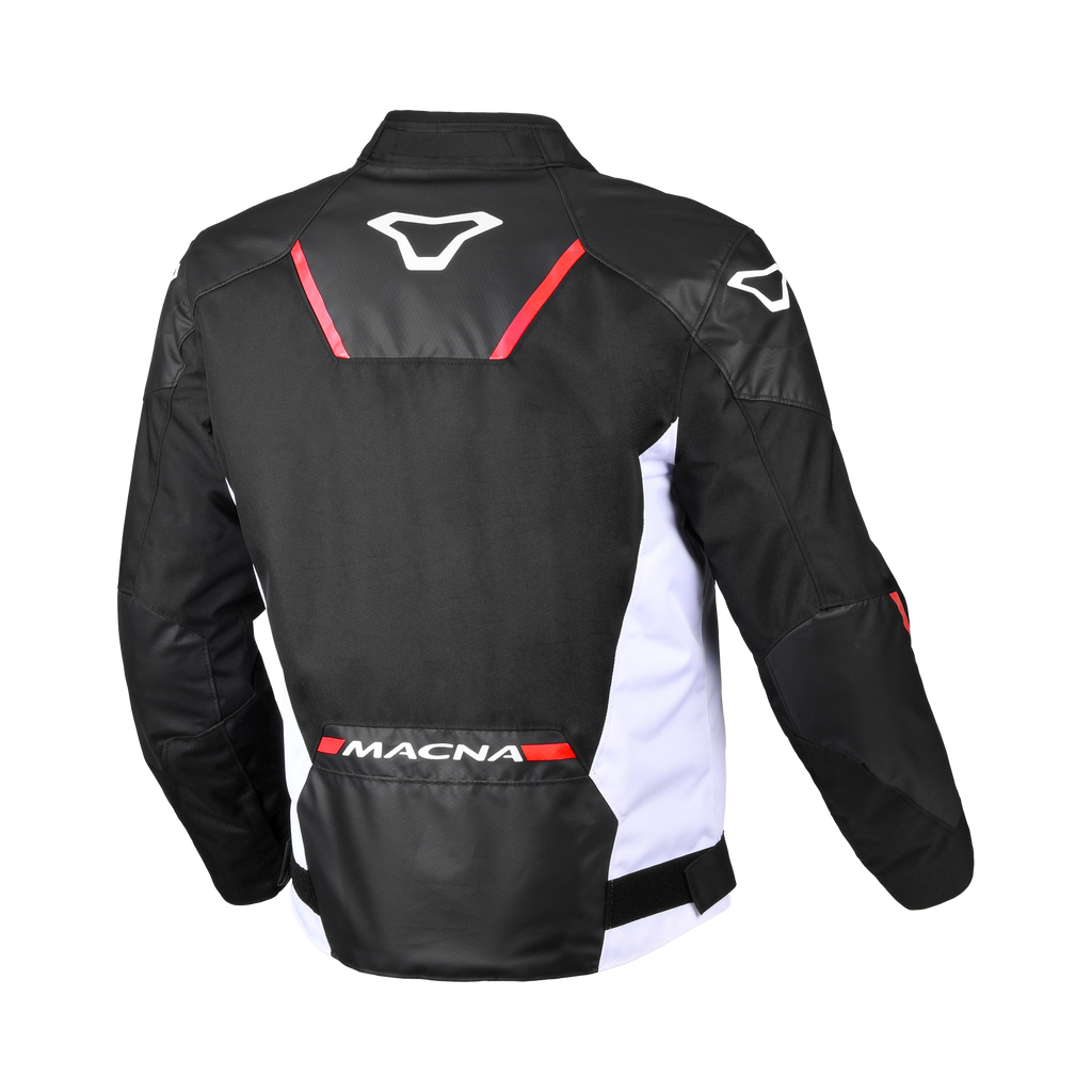 Macna Tazar 2.0 Nero/Rosso – Giacca Moto Sport 2 Strati Impermeabile CE Uomo – vista 2