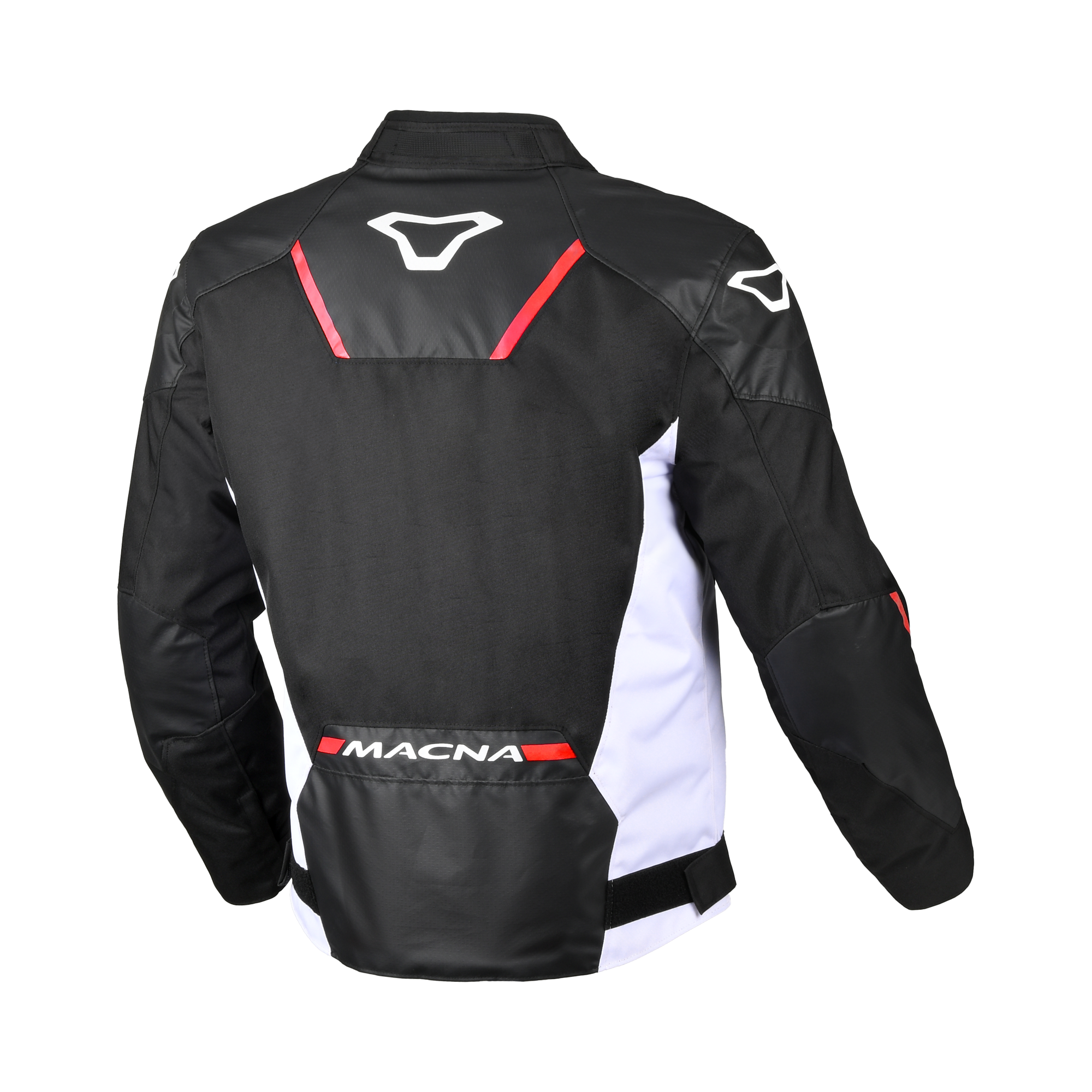 Macna Tazar 2.0 Nero/Rosso – Giacca Moto Sport 2 Strati Impermeabile CE Uomo – vista 2