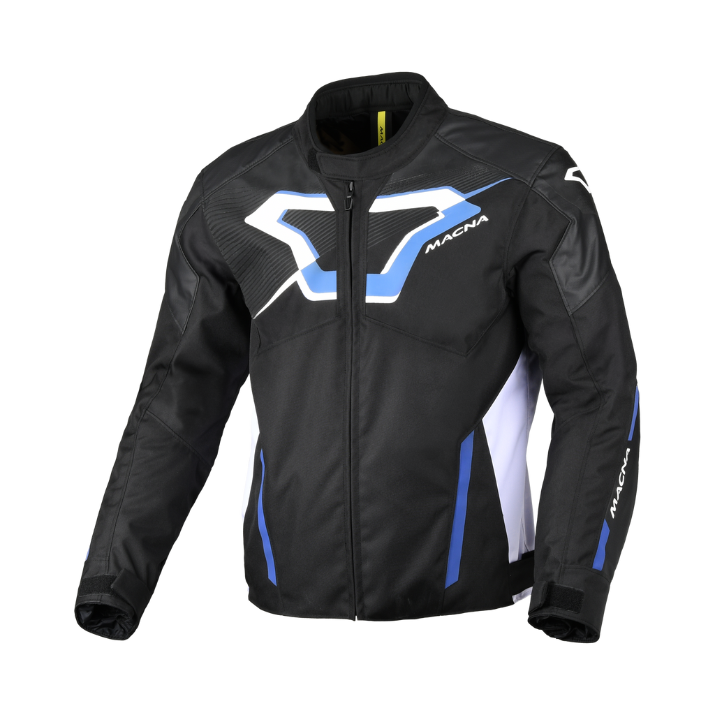 Macna Tazar 2.0 Nero/Blu – Giacca Moto Sport 2 Strati Impermeabile CE Uomo – vista 1