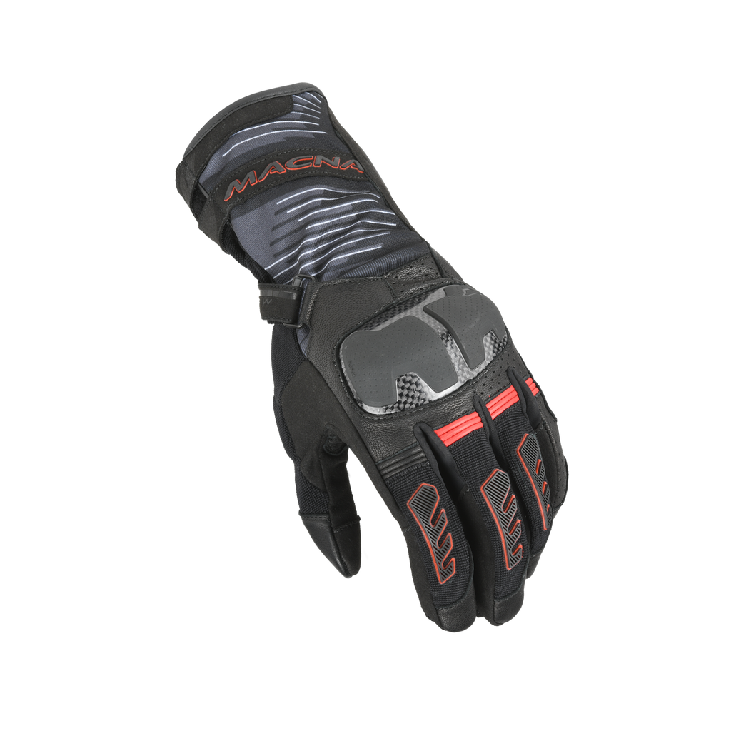 Macna Tempo 2.0 Nero / Rosso guanti moto