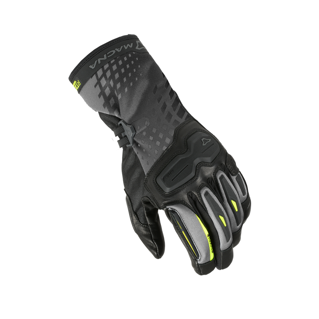 Macna Terra RTX Giallo Fluo – Guanti Moto Impermeabili CE Uomo – vista 1
