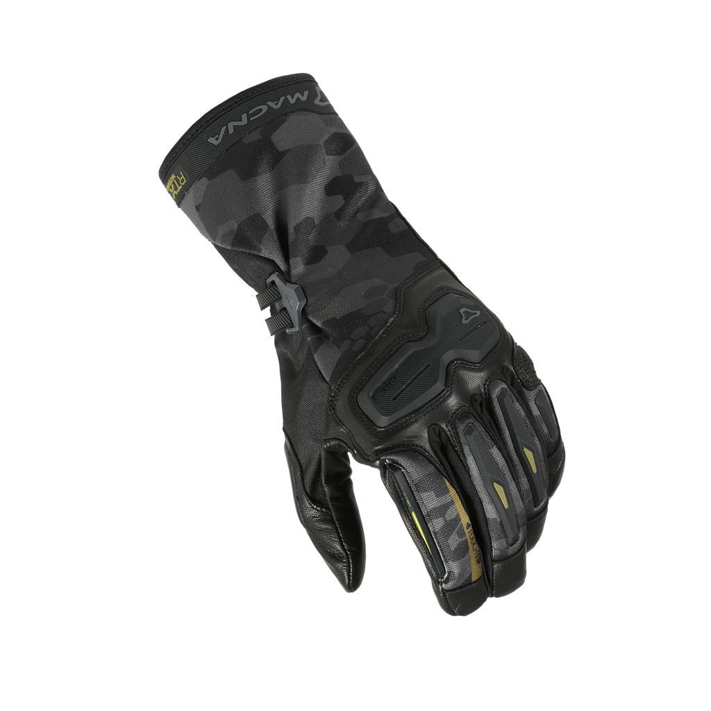 Macna Terra RTX Stampa Nera – Guanti Moto Impermeabili CE Uomo – vista 1