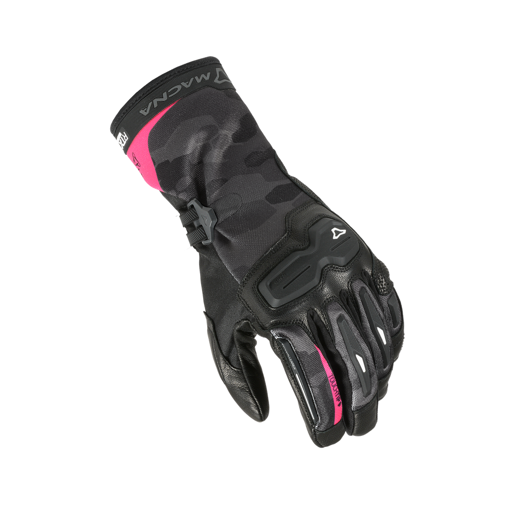 Macna Terra RTX Donna Rosa – Guanti Moto Impermeabili CE Donna – vista 1