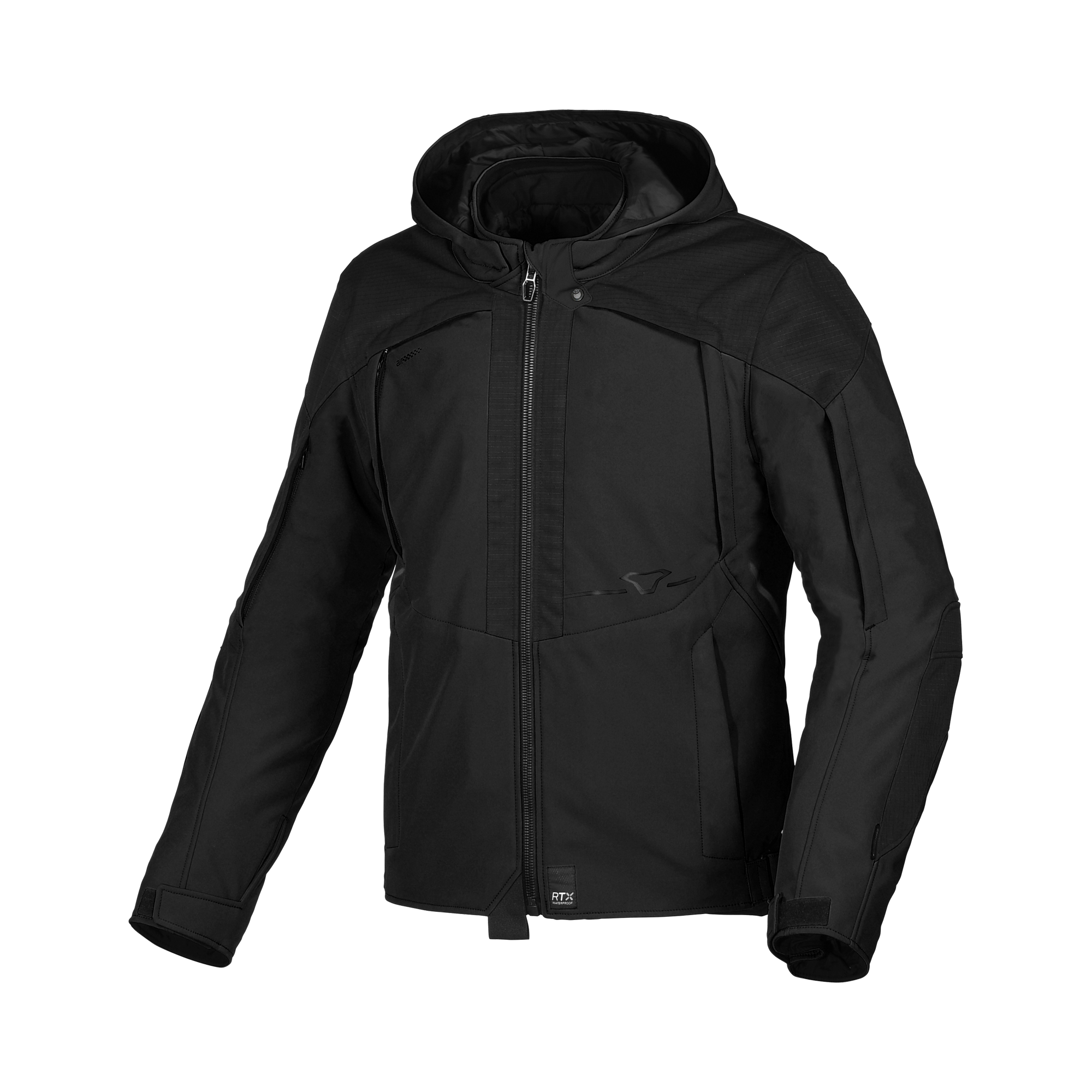 Macna Territor Nero – Giacca Moto Sport 2 Strati Impermeabile CE Uomo – vista frontale