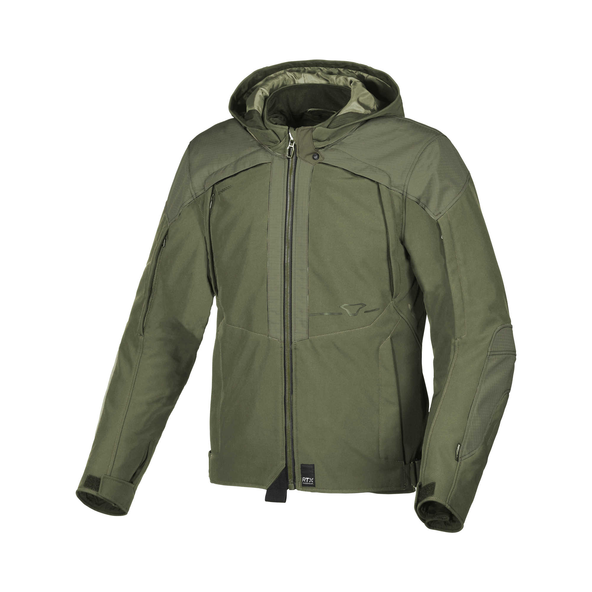 Macna Territor Verde – Giacca Moto Sport 2 Strati Impermeabile CE Uomo – vista frontale