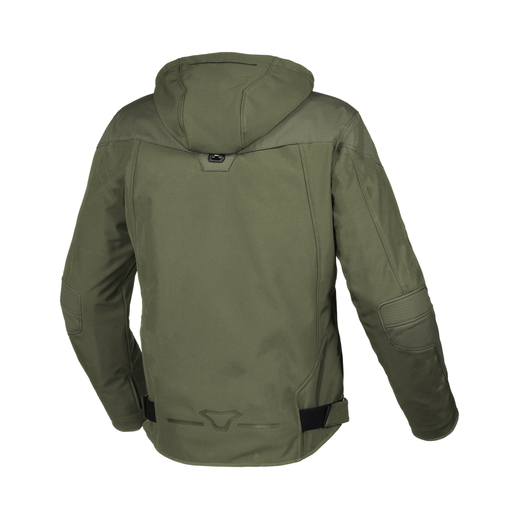 Macna Territor Verde – Giacca Moto Sport 2 Strati Impermeabile CE Uomo – vista posteriore