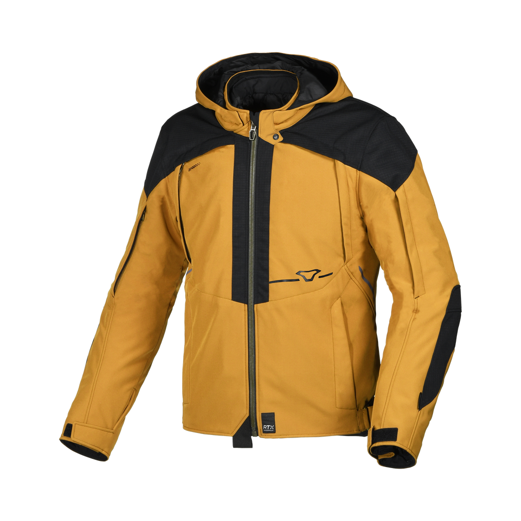 Macna Territor Marrone Chiaro – Giacca Moto Sport 2 Strati Impermeabile CE Uomo – vista frontale