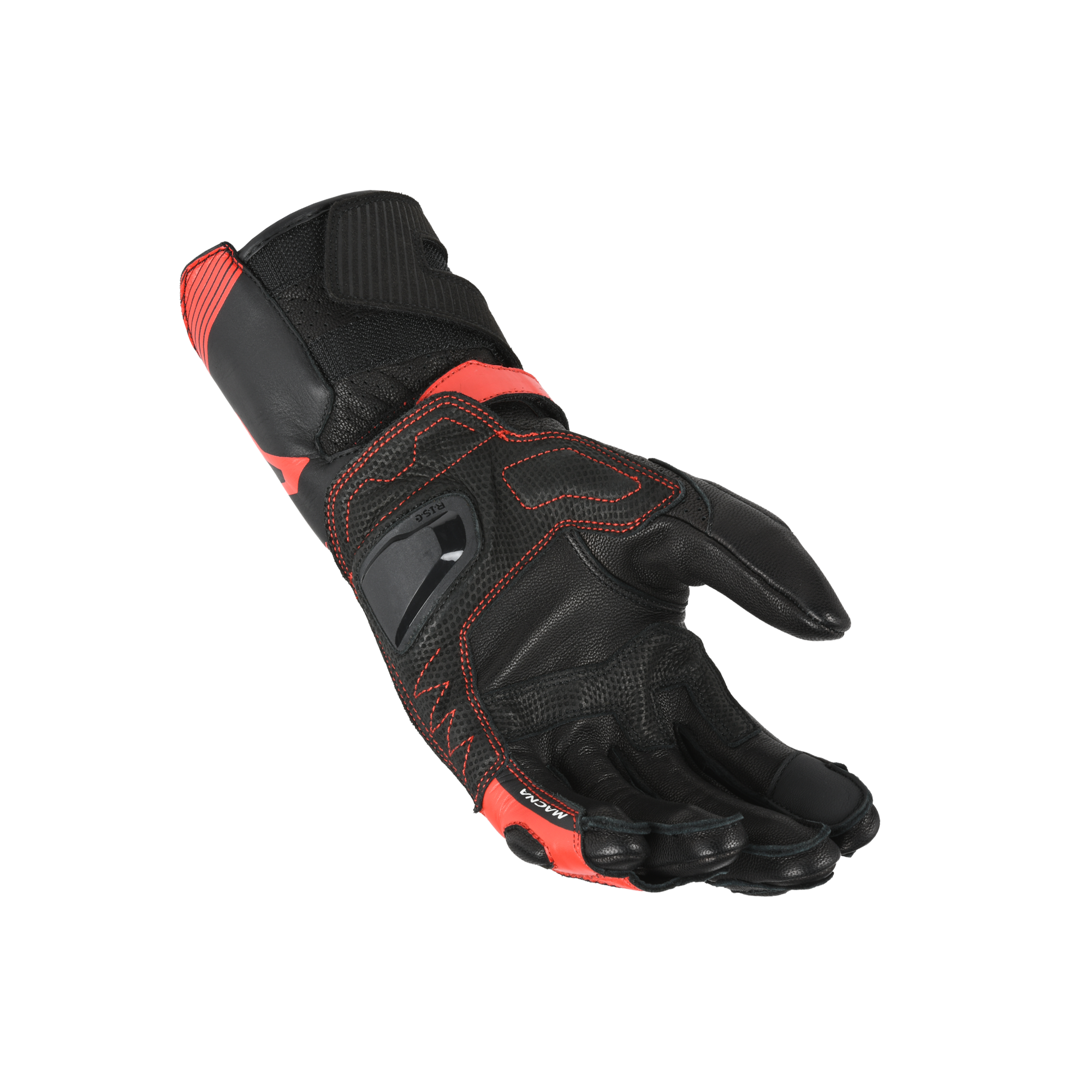 Macna Thandor Nero / Rosso guanti moto