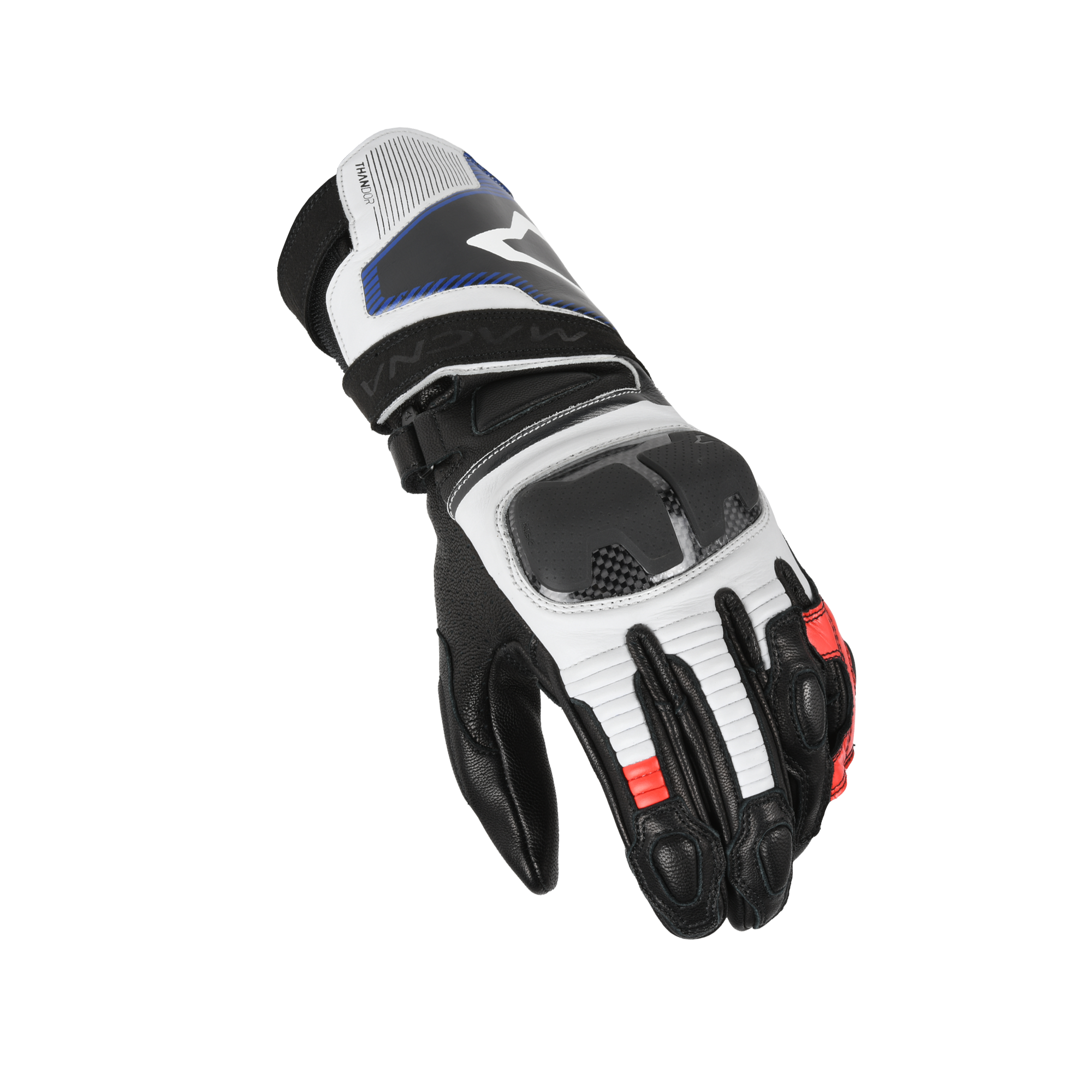 Macna Thandor Bianco / Rosso guanti moto