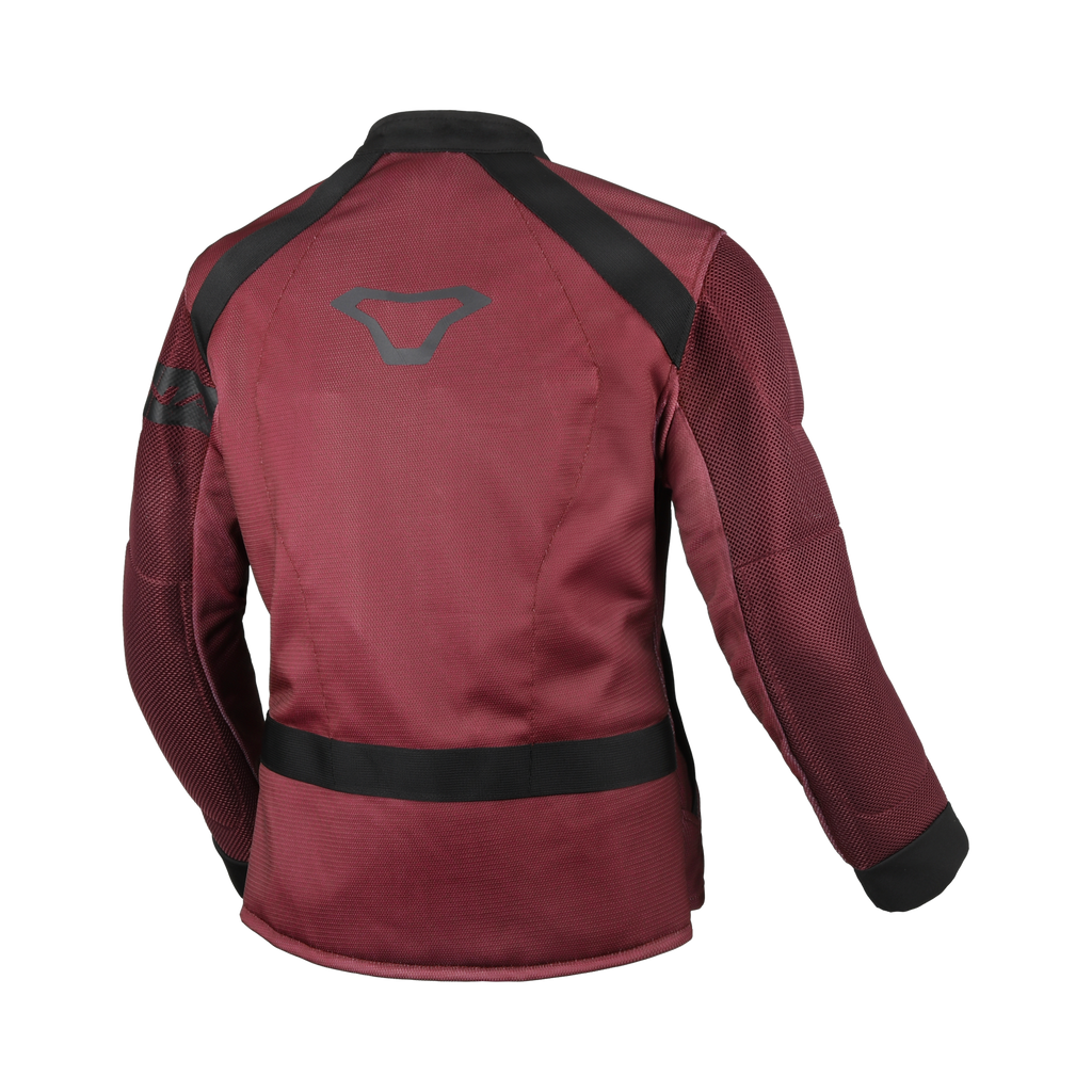 Macna Torida Nero/Rosso – Giacca Moto Estiva in Rete CE Donna – vista 2